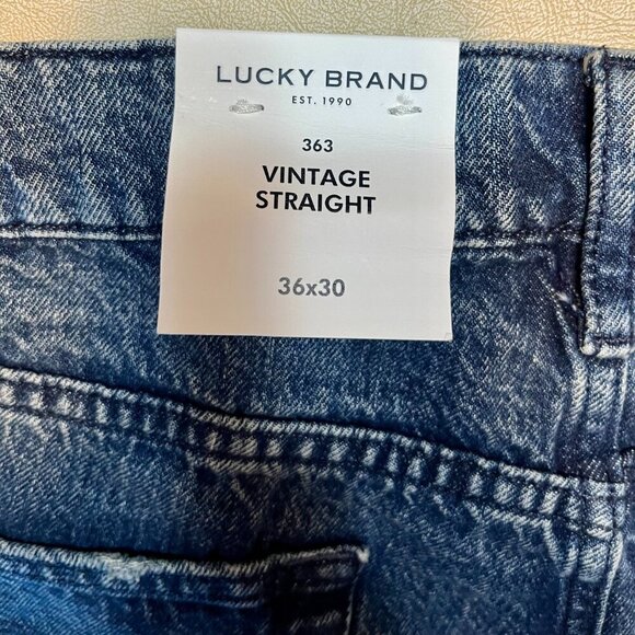 Lucky Brand  Mens Relaxed Straight Leg Jeans Size 36x30 Classic Everyday - Picture 10 of 11